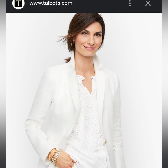 Talbots 100% Linen blazer super classy - Picture 8 of 9